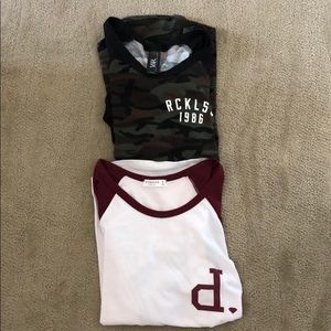 Bundle of two 3/4 sleeve shirts!!!! MUST GO!